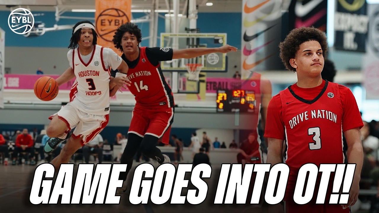 TREY EDWARDS VS TREY WRIGHT | EYBL OT BATTLE | DRIVE NATION VS HOUSTON HOOPS