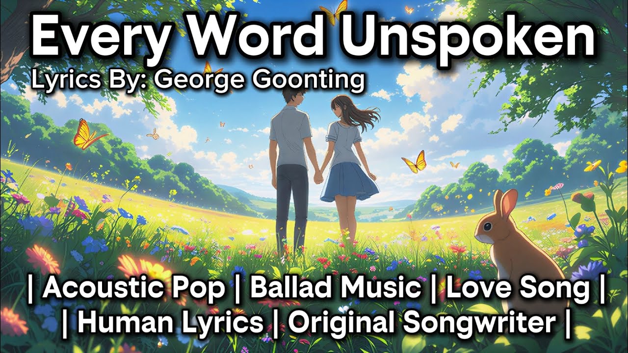 Every Word Unspoken @georgegoonting | Human-Written Lyrics | #acousticpop #balladmusic #balladsongs