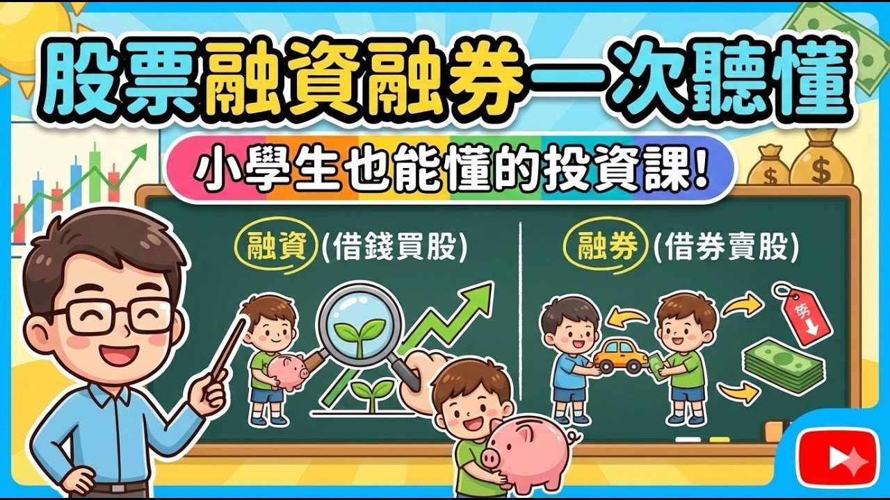 股票融資融券一次聽懂｜小學生也能懂的投資課