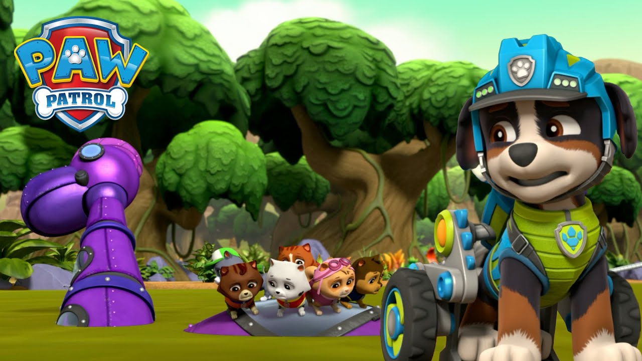 恐龍救援隊🦕拯救沼澤中下沈的貓咪大隊! 😽 - PAW Patrol 汪汪隊立大功 - 兒童卡通 | 卡通合集