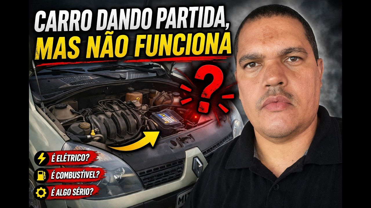 DANDO PARTIDA NORMAL, MÁS NÃO FUNCIONA RENAULT CLIO LOGAN SANDERO DUSTER 1.0 1.6 2.0 8V OU 16V!