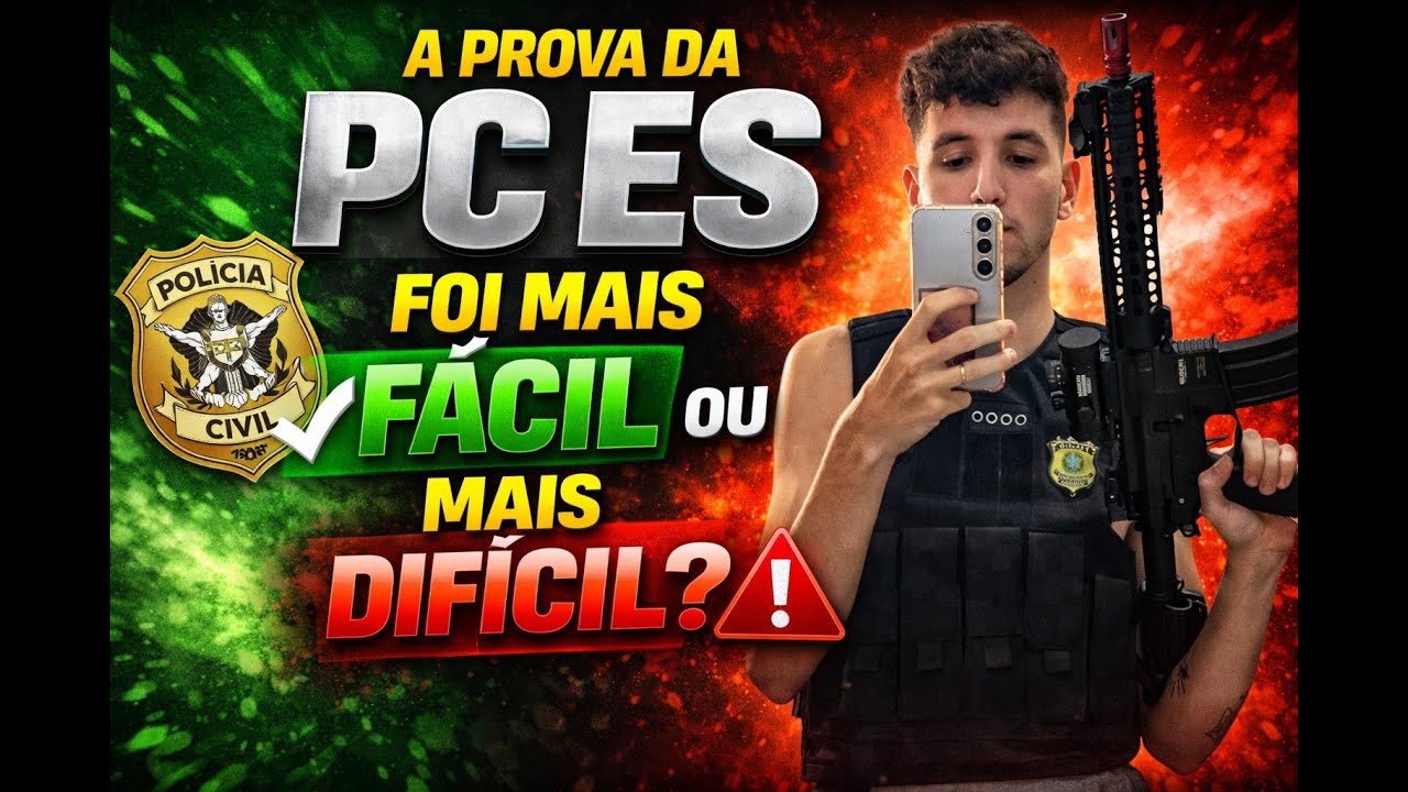 A PROVA da PC ES surpreendeu todo Mundo (ninguém esperava isso)