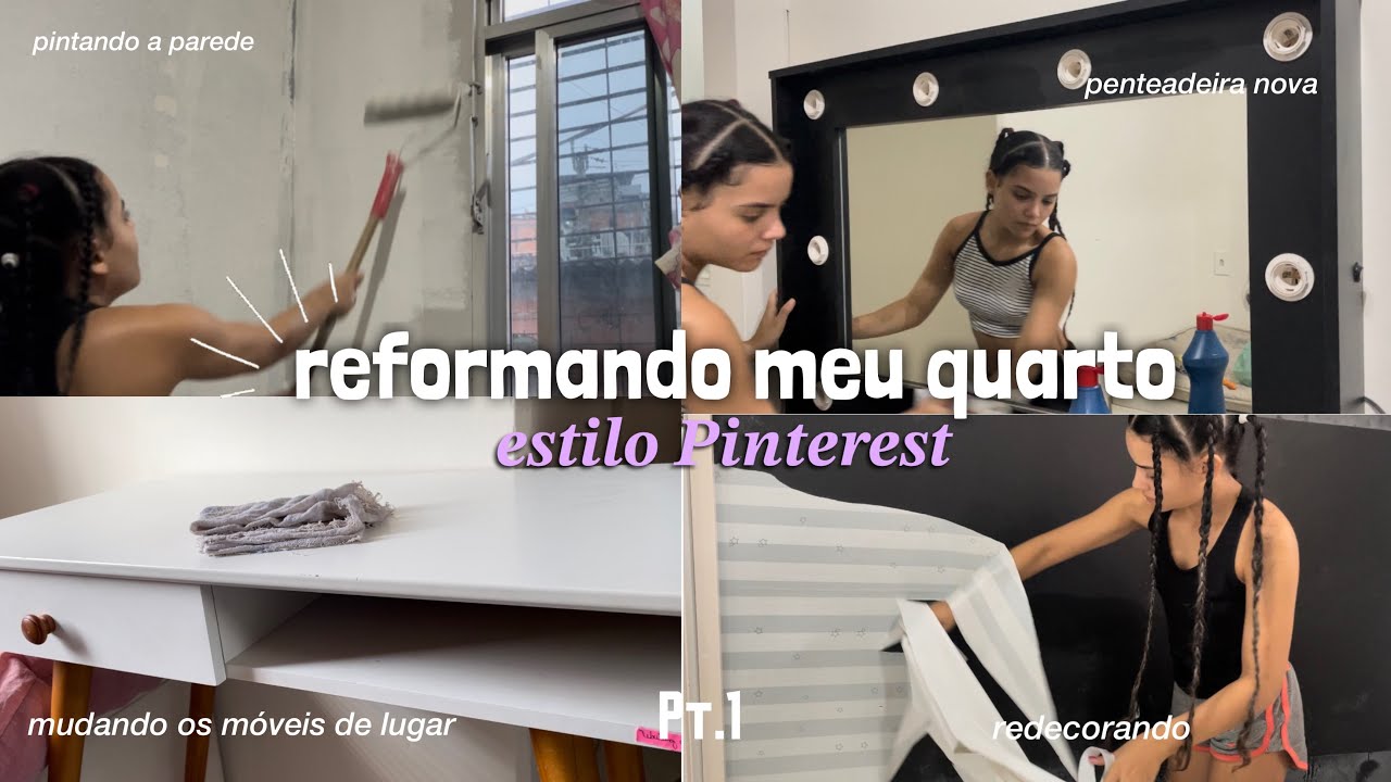 REFORMANDO MEU QUARTO estilo PINTEREST✨ pt.1