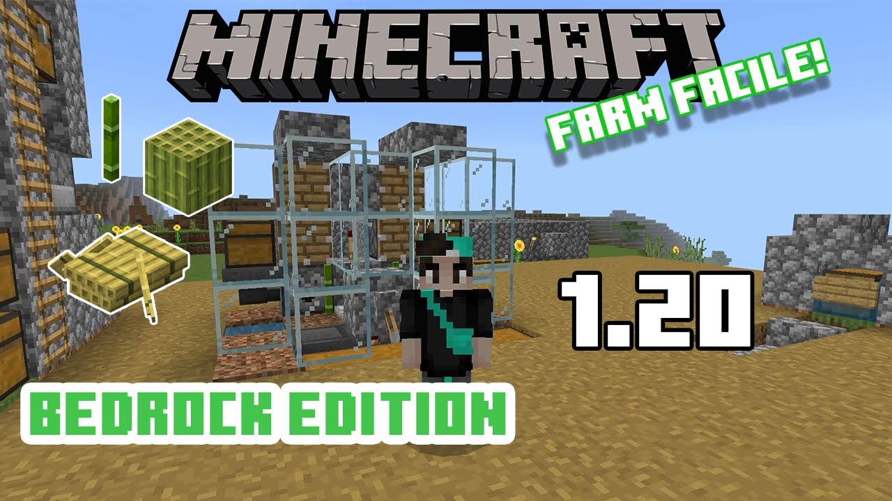 La Più VELOCE FARM DI BAMBU' per Bedrock Edition 1.20 ! || MINECRAFT ITA