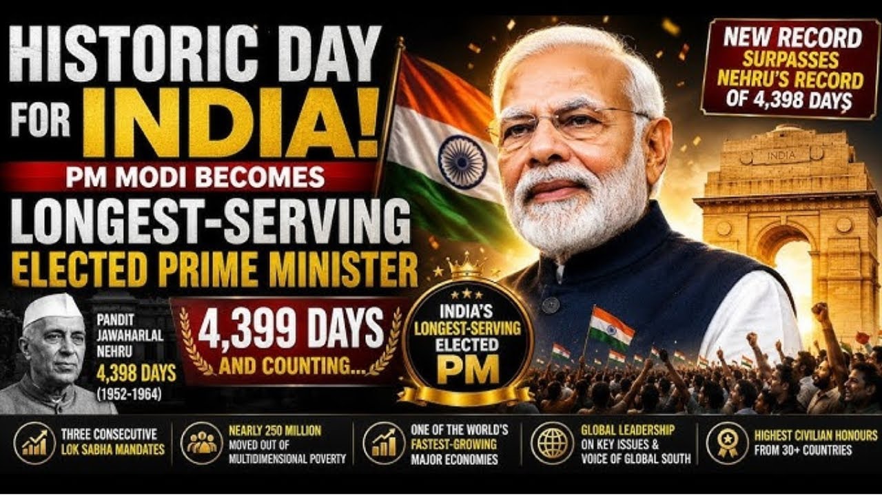 4399 days and counting: Narendra Modi becomes India's longest-serving PM