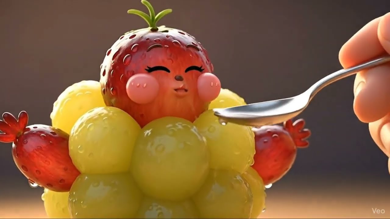 “Whimsical Fruit Creatures | Cute Magical Fruit Characters | Satisfying Close-Up Shots”
