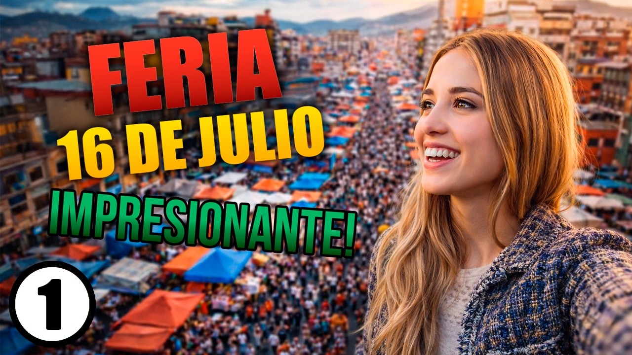 Espa&ntilde;ola conoce la feria m&aacute;s grande de Latinoam&eacute;rica | Feria 16 de Julio Bolivia