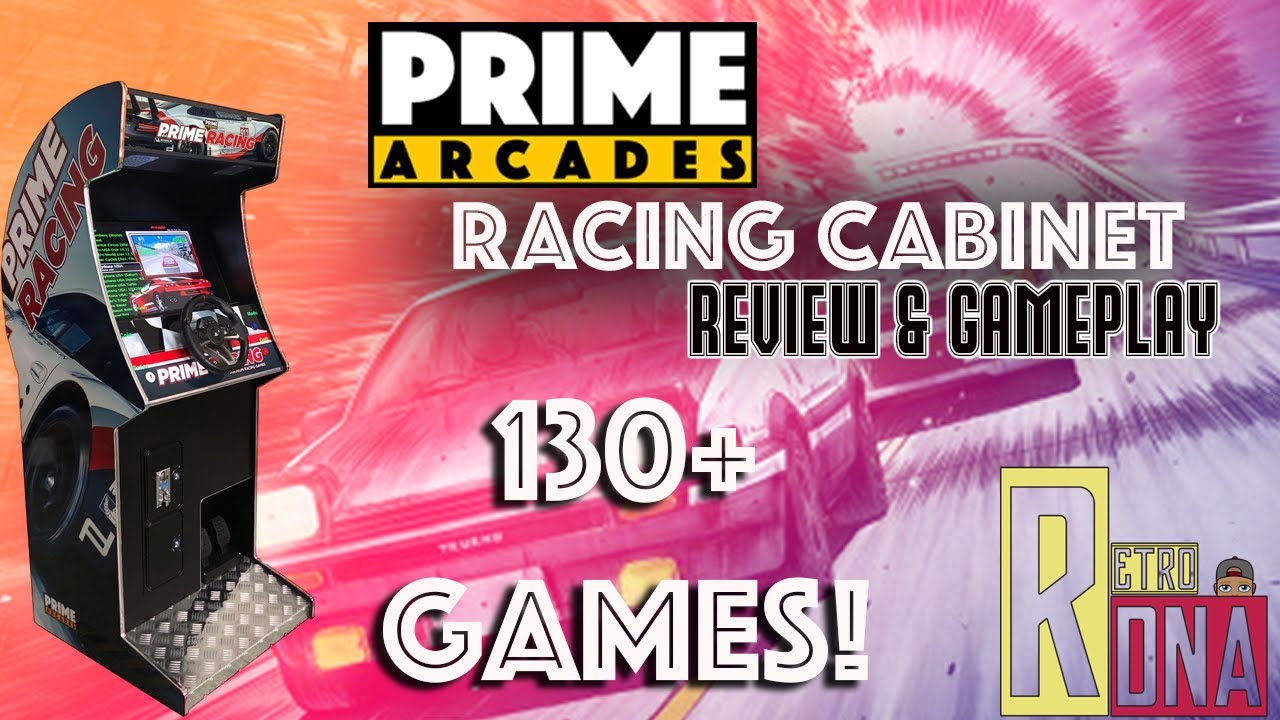 Prime Arcades Racing Cab review & Gameplay. 130+ games on one cabinet!