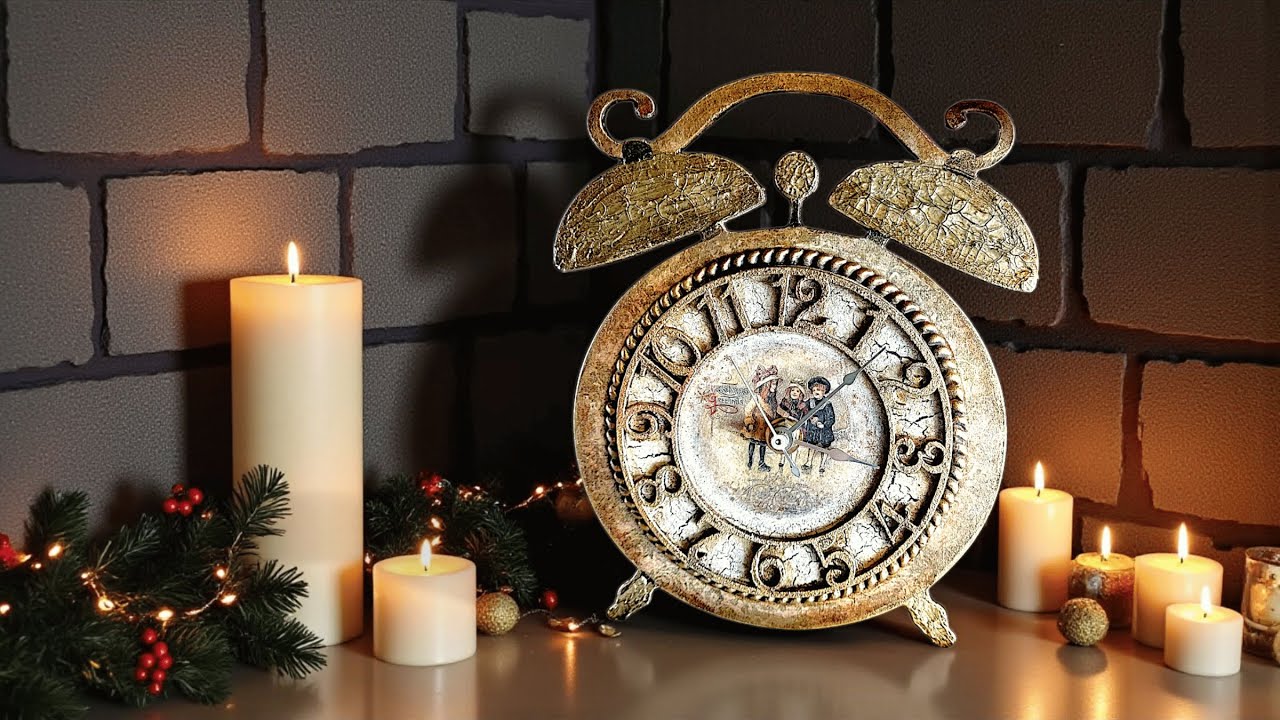 CREATE Your Own Vintage Christmas Clock Masterpiece