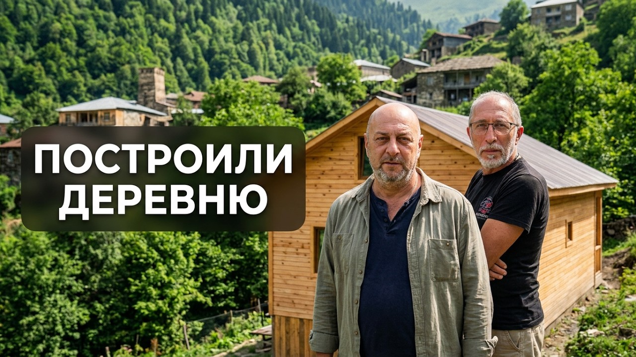Уехали из Израиля в Грузию и построили ДЕРЕВНЮ