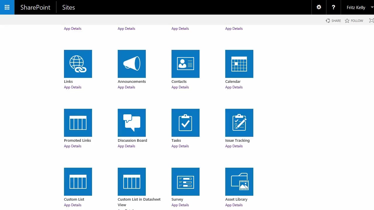 Add an app to your SharePoint site
