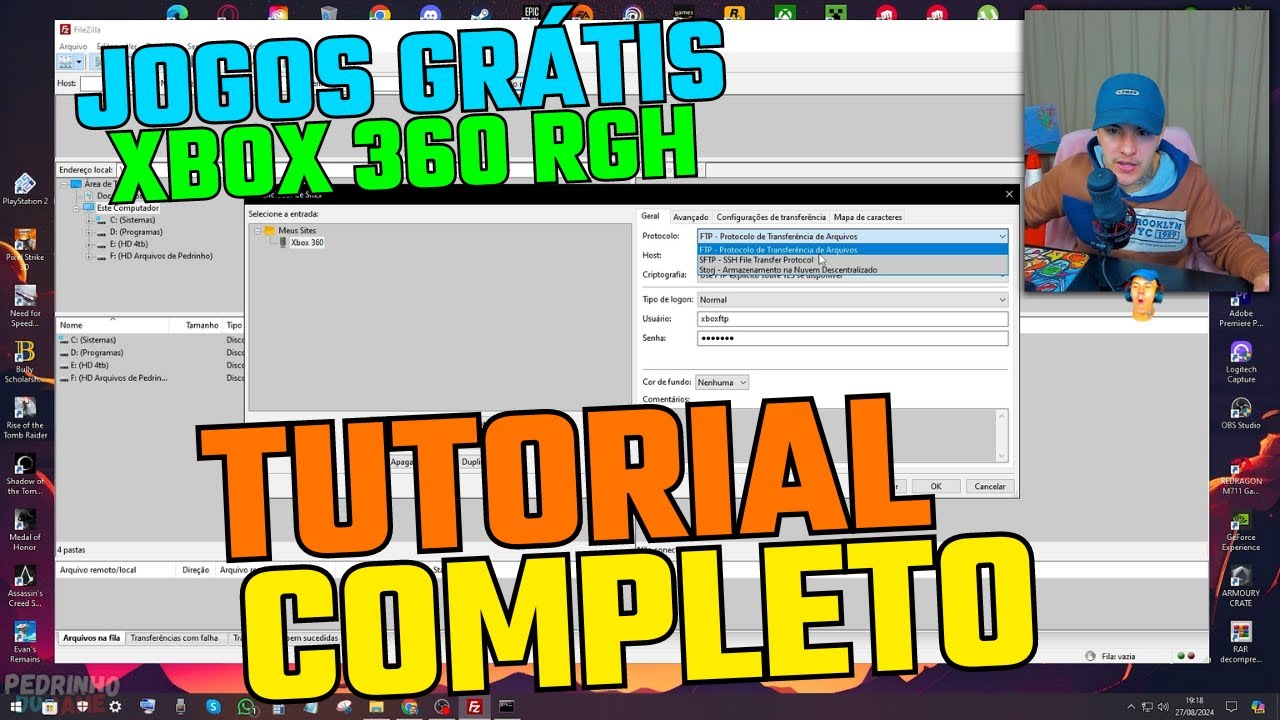 BAIXAR e PASSAR Jogos no HD Interno para XBOX 360 RGH GRÁTIS!