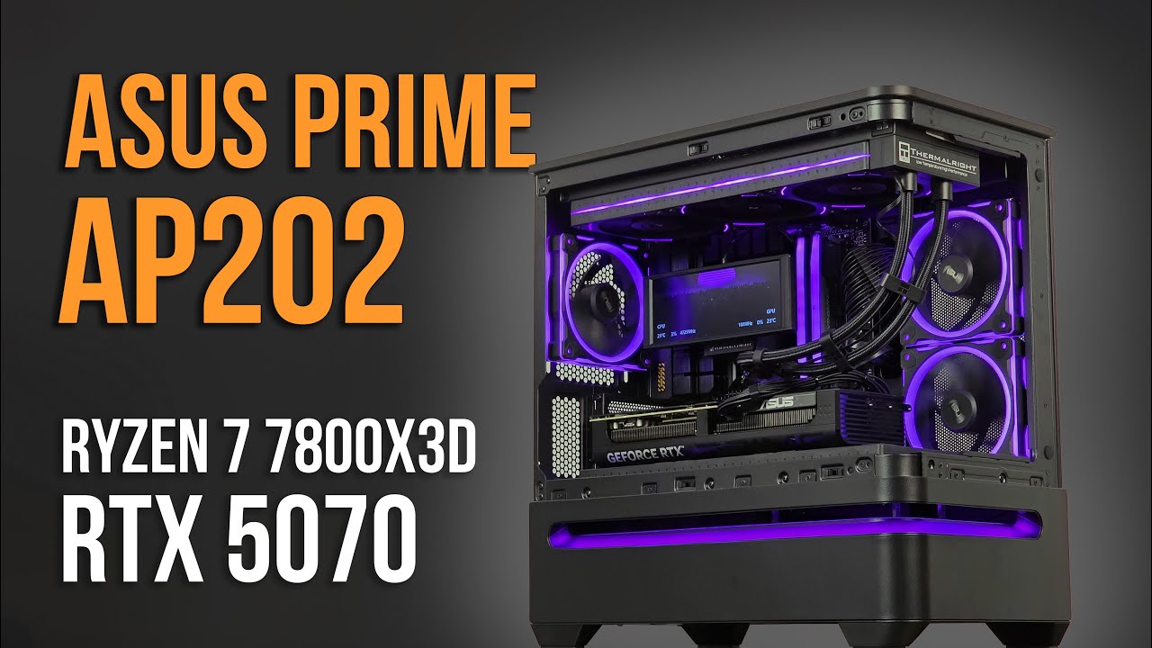 ASUS PRIME AP202 mATX 4k Budget CS2 Gaming Build | Ryzen 7 7800X3D | RTX 5070