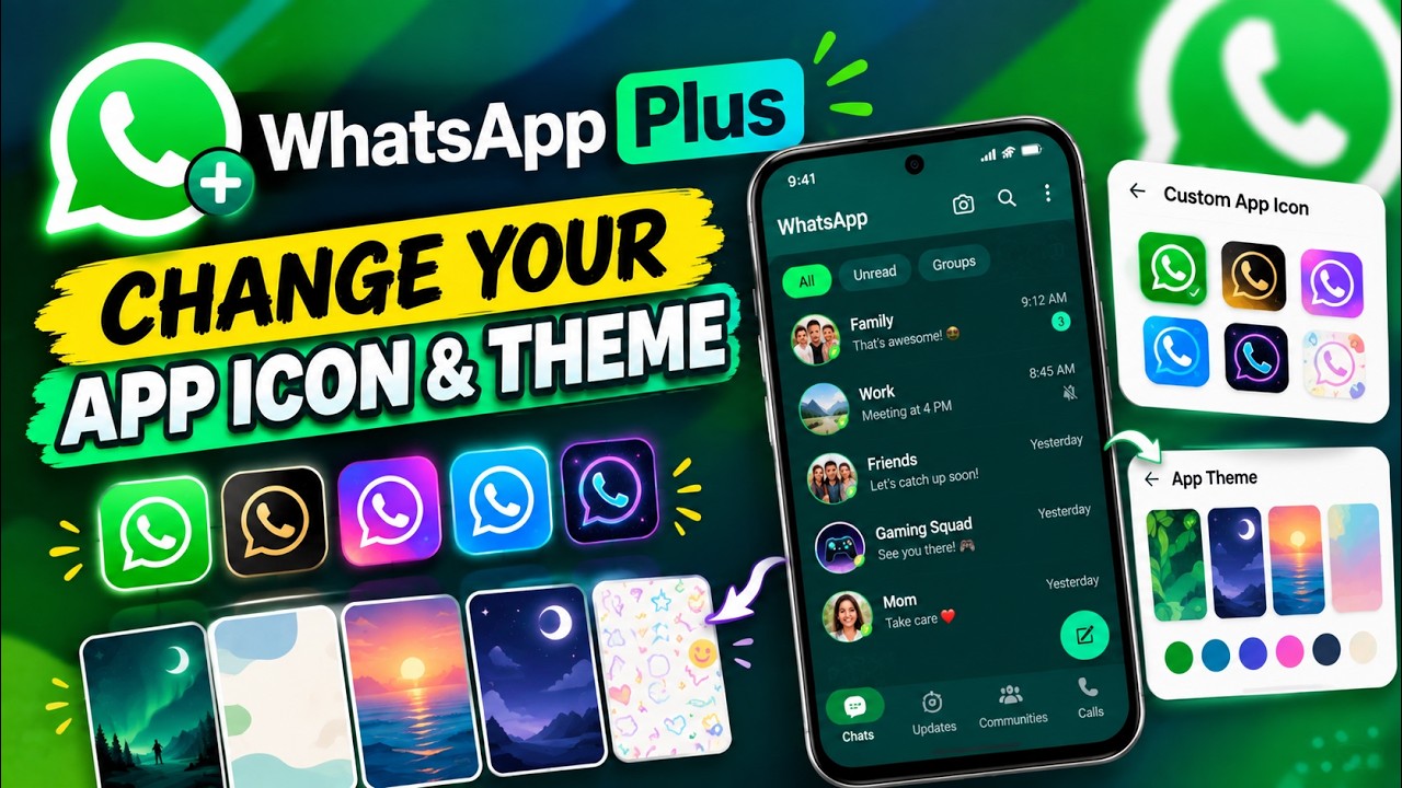 Как изменить иконку и тему WhatsApp || Последнее обновление WhatsApp