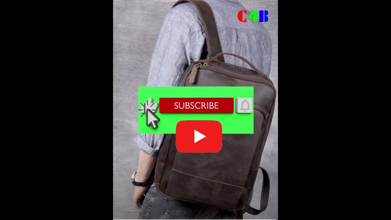 Classic Travel Retro Men Crazy Horse Leather Backpack