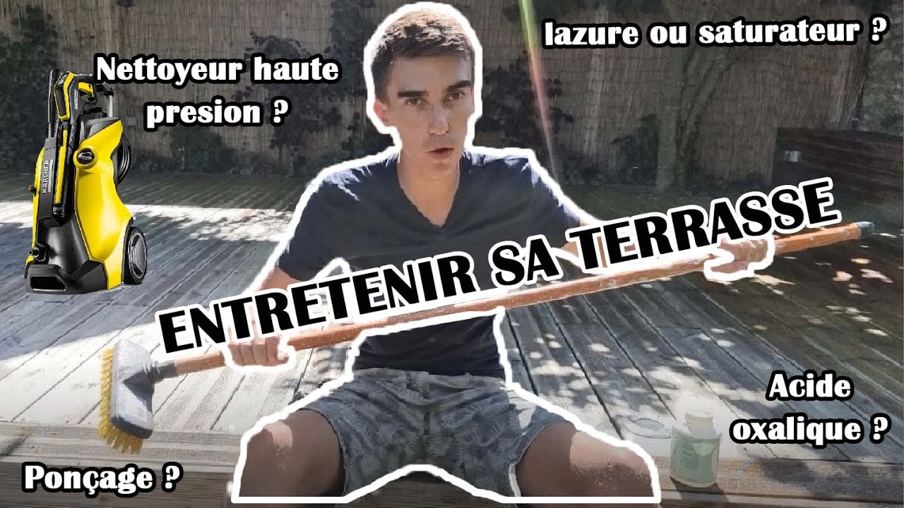 Entretenir une terrasse en bois