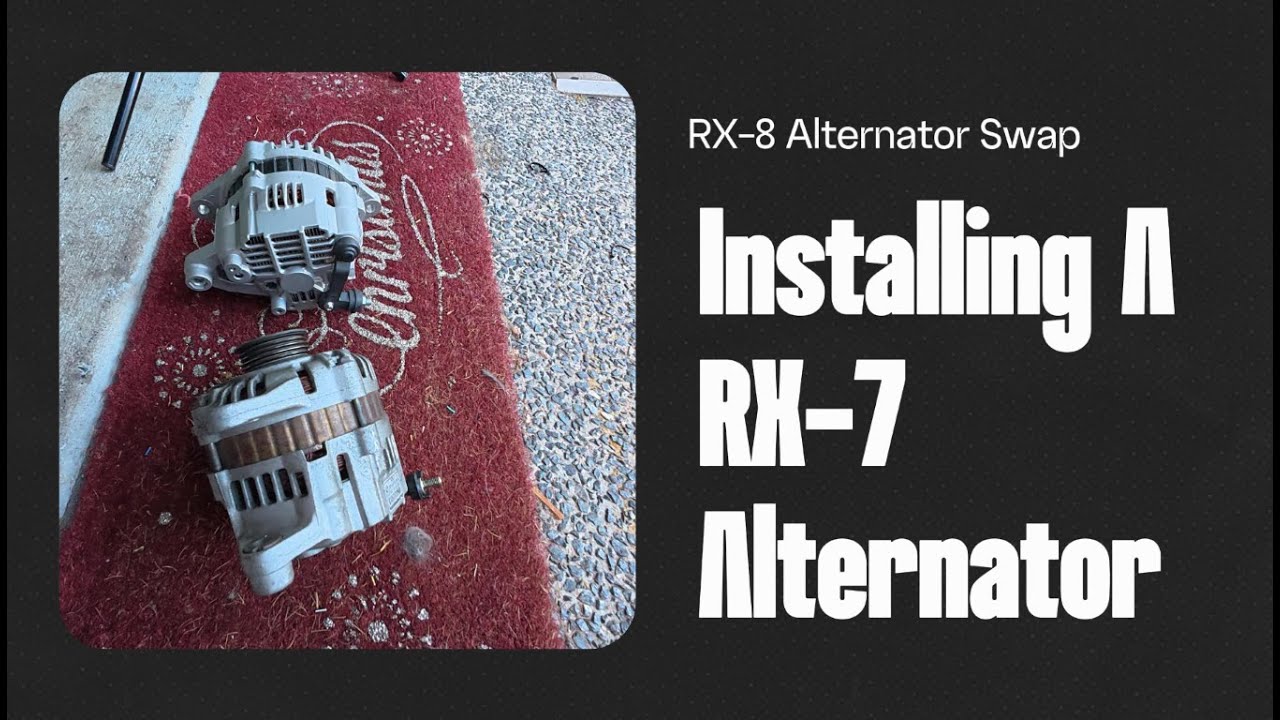 Haltech RX-8 Alternator Swap to FD Alternator to Fix Voltage Issues Fluctuations.