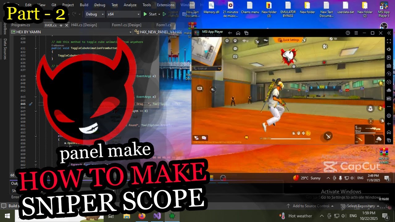 How to Make Free Fire Panel C# Bangla 🎯 A To Z || 🎯 Sniper Panel Make || 100% Safe Pc Panel 🔥 #part2