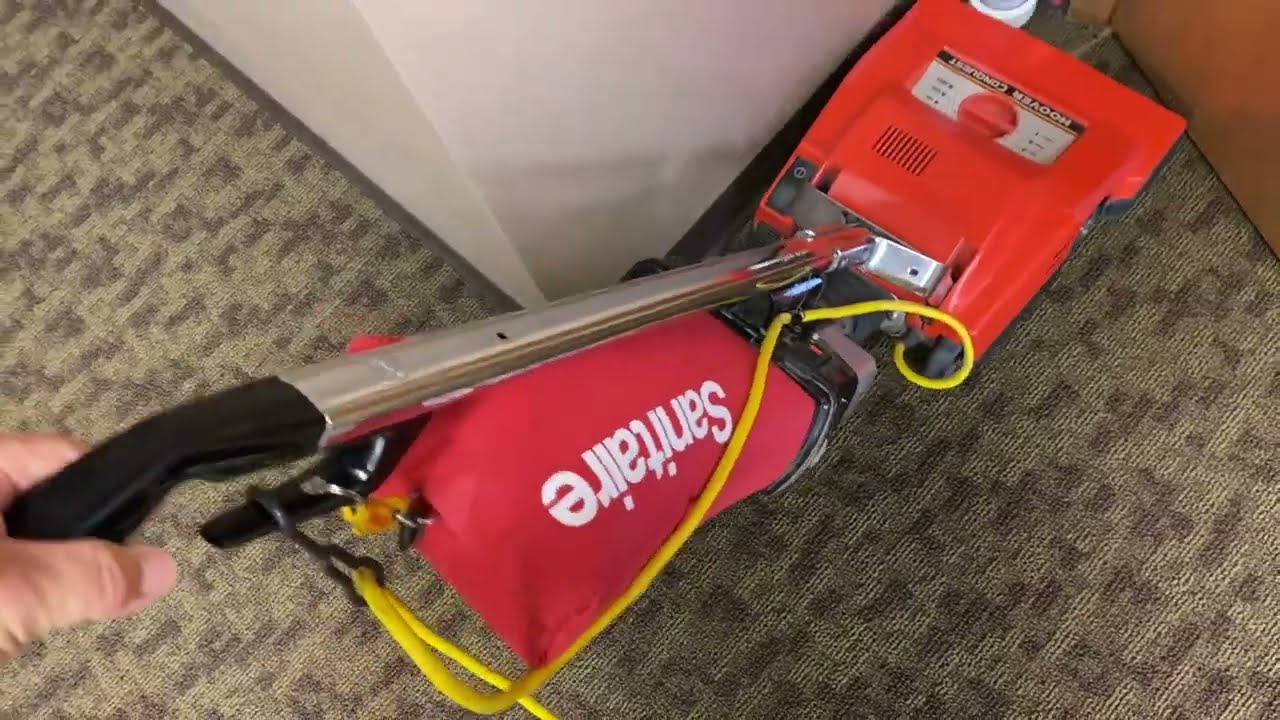Oxy-Dry vacuuming with the Hoover Conquest commercial vacuum