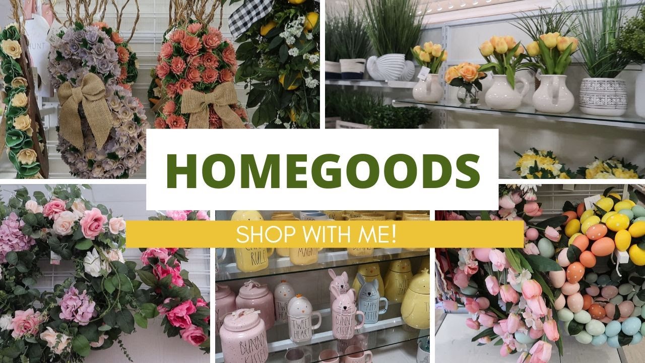 HOMEGOODS SHOP WITH ME EASTER, SPRING, RAE DUNN DECOR 2022