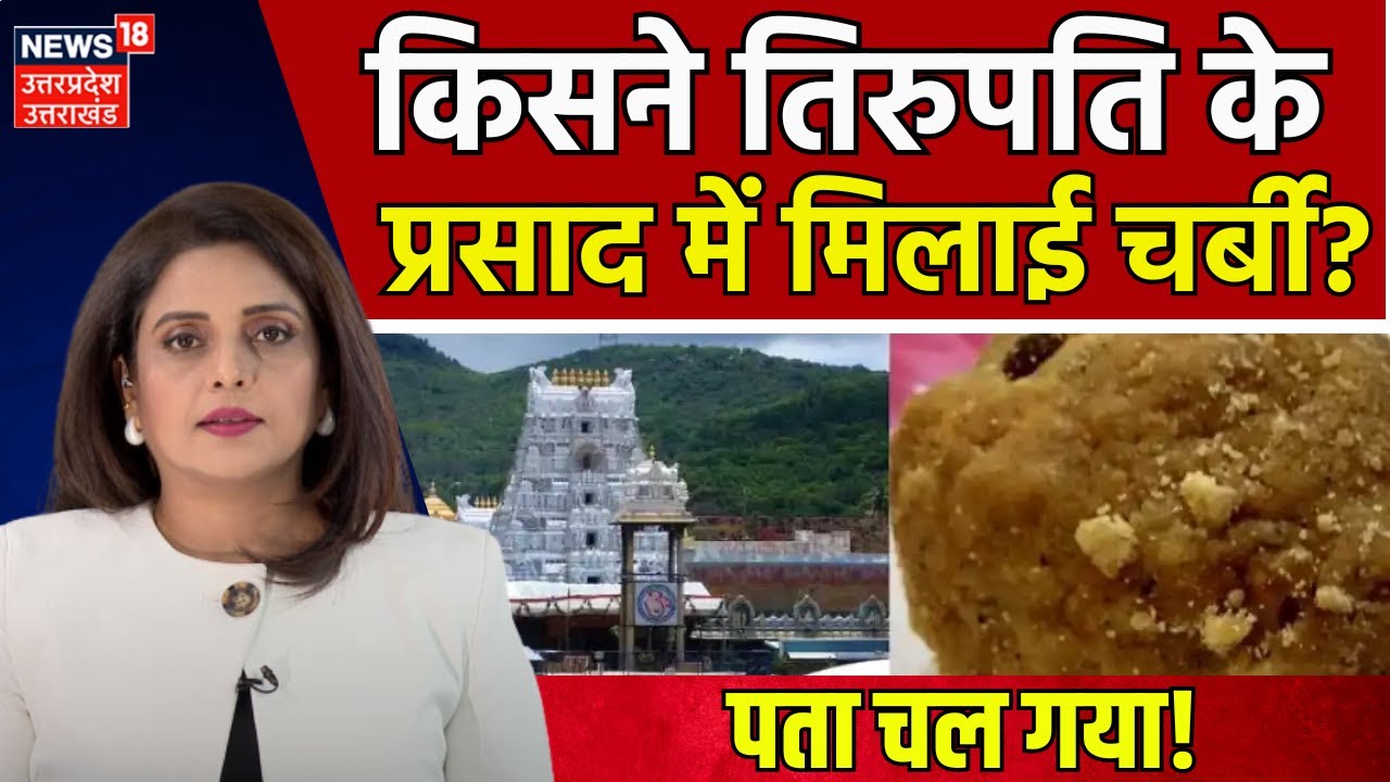 Tirupati Balaji Prasad: किसने तिरुपति के प्रसाद में मिलाई चर्बी? | CM Chandrababu | Breaking | N18V