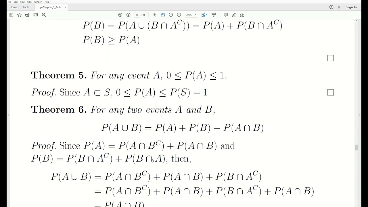 ims8 - Kolmogorov Axioms of Probability