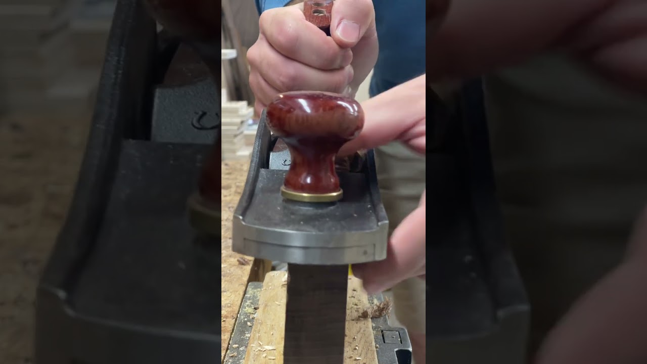Hand planing edges to get a seamless glue joint. #woodworking #joinery #shorts