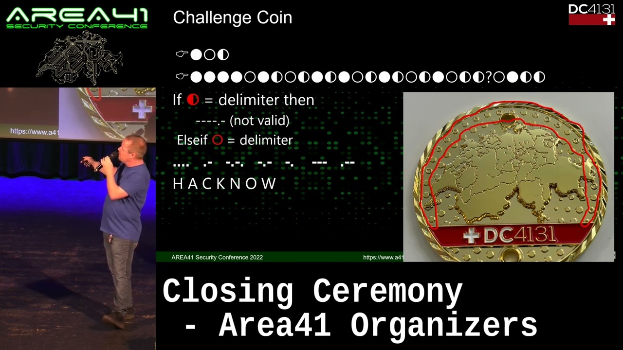 Closing Ceremony by Area41 Organizers