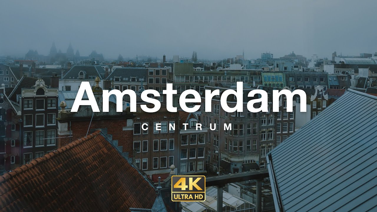 Amsterdam, Centrum 🇳🇱 / Walking Tour (4K UHD)