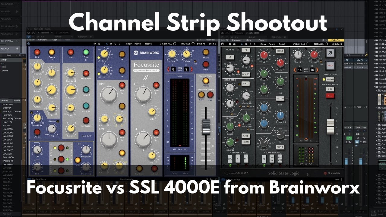 Перестрелка bx_console! | Focusrite SC против SSL 4000 E от Brainworx/Plugin Alliance