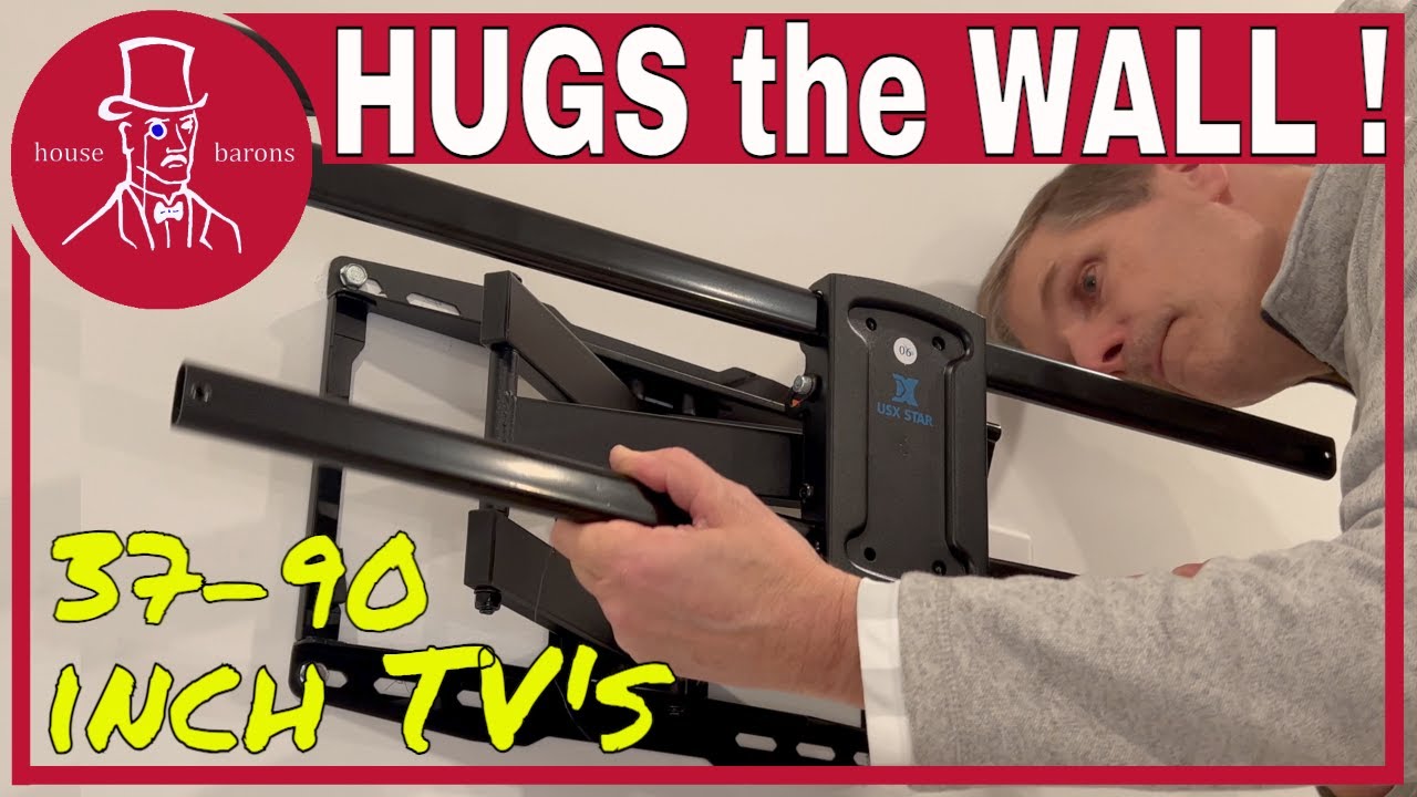 How to Install a Full Motion TV Wall Mount |  USX STAR 37-90 Inch TVs