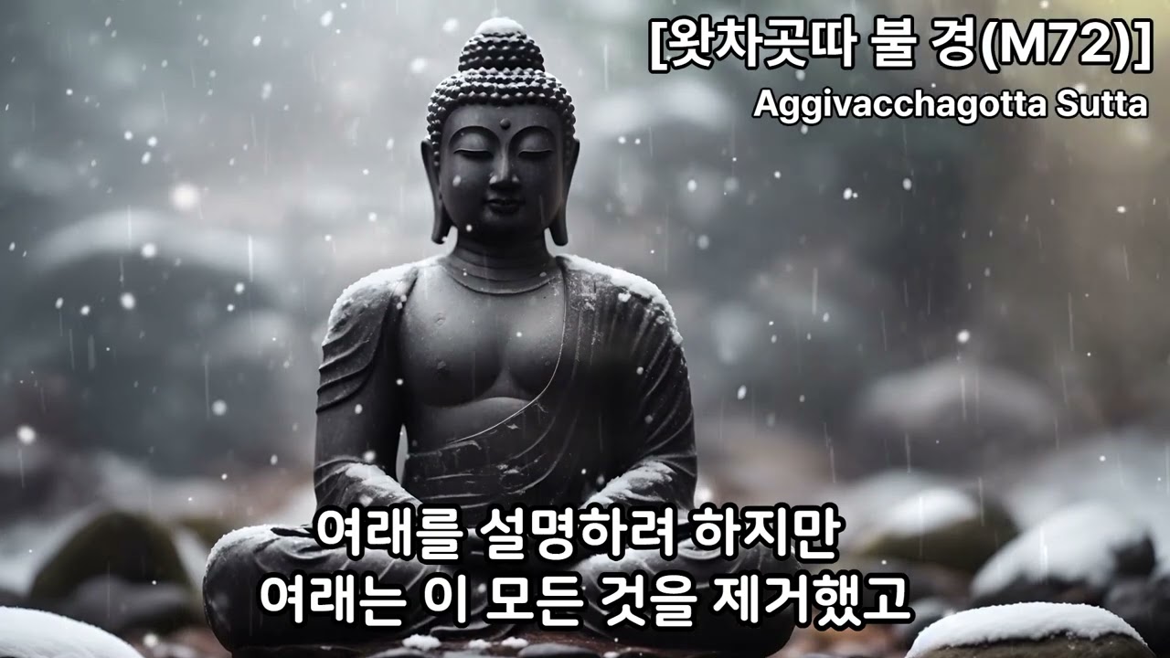 맛지마니까야 제72경「왓차곳따 불 경(Aggivacchagotta Sutta)」#명언 #마음 #좋은글 #연기법 #부처님 #인생조언 #긍정의말 #법문 #자기계발 #사랑 #청정한 마음