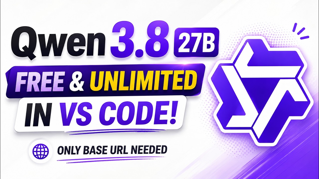 Qwen 3.8 27B: бесплатно и без ограничений в VS Code!