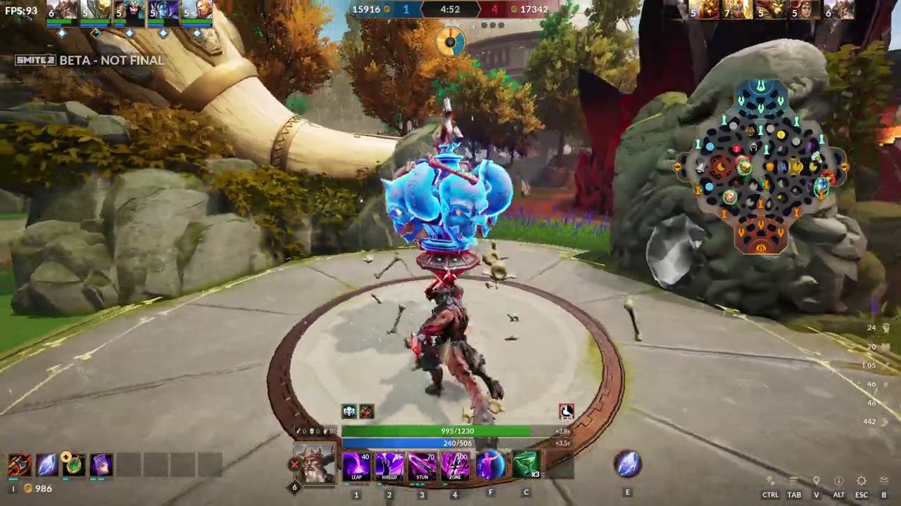 Odin Solo from behind. Smite 2!