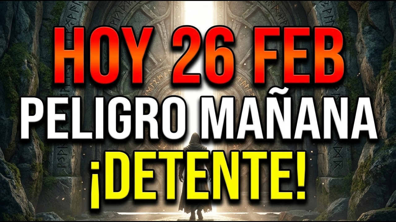 MIGUEL GRITA: 26 FEBRERO NO TE VAYAS! SI IGNORAS ESTO, MAÑANA NO PODRÉ DEFENDERTE DEL MAL...