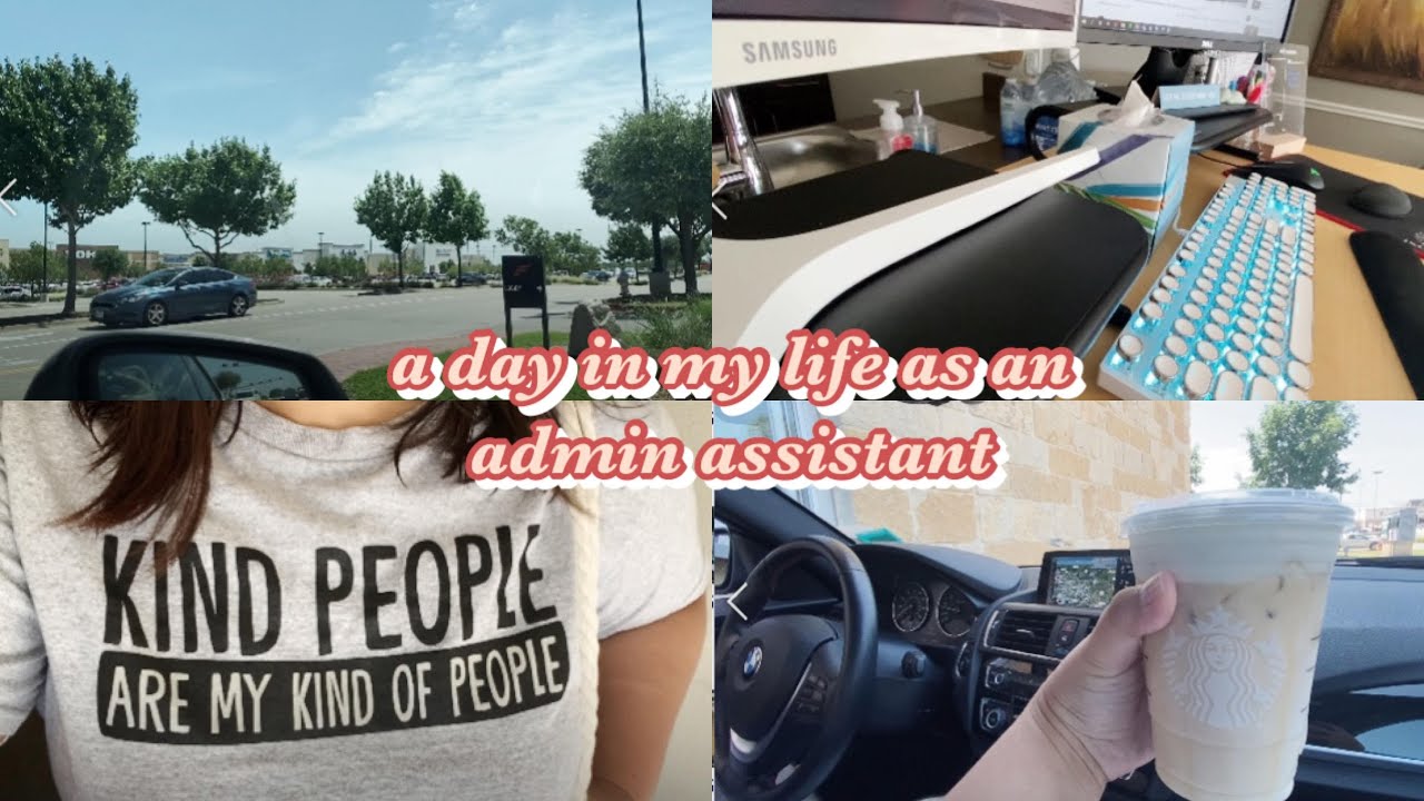 Day in the Life of an Administrative Assistant (full-time 9a-5pm job, work from home, hybrid worker)