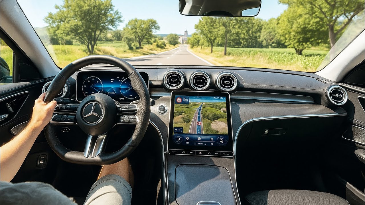 🚗 POV Driving My New 2025 Mercedes C-Class 🖤 Luxury on the Road