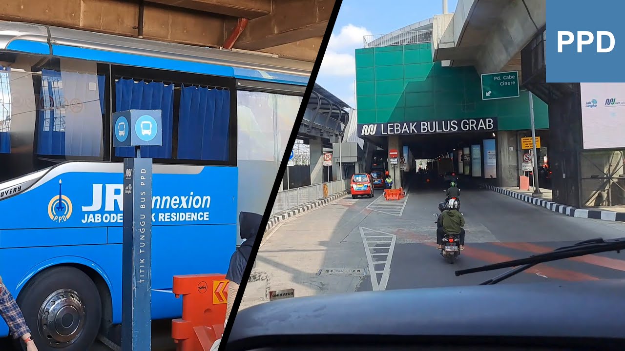 Gading Serpong to MRT Lebak Bulus | JR Connexion / PPD Bus Cab Ride