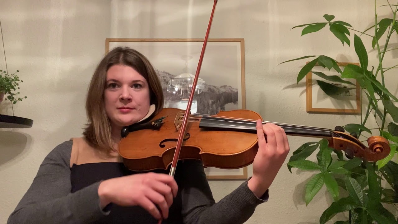 D melodic minor 3 octave scale Viola