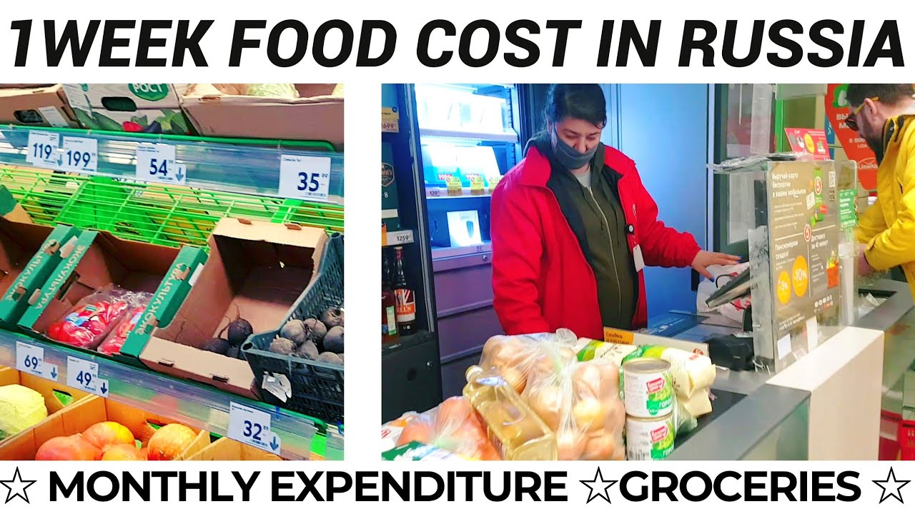 1 WEEK (RASAN) FOOD COST IN RUSSIA ?? | GROCERIES SHOPPING IN RUSSIA | RUSSIAN SUPERMARKET| MBBS