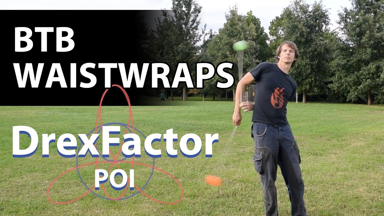 How to do Behind the Back Waistwraps for Poi: 1-minute tutorial