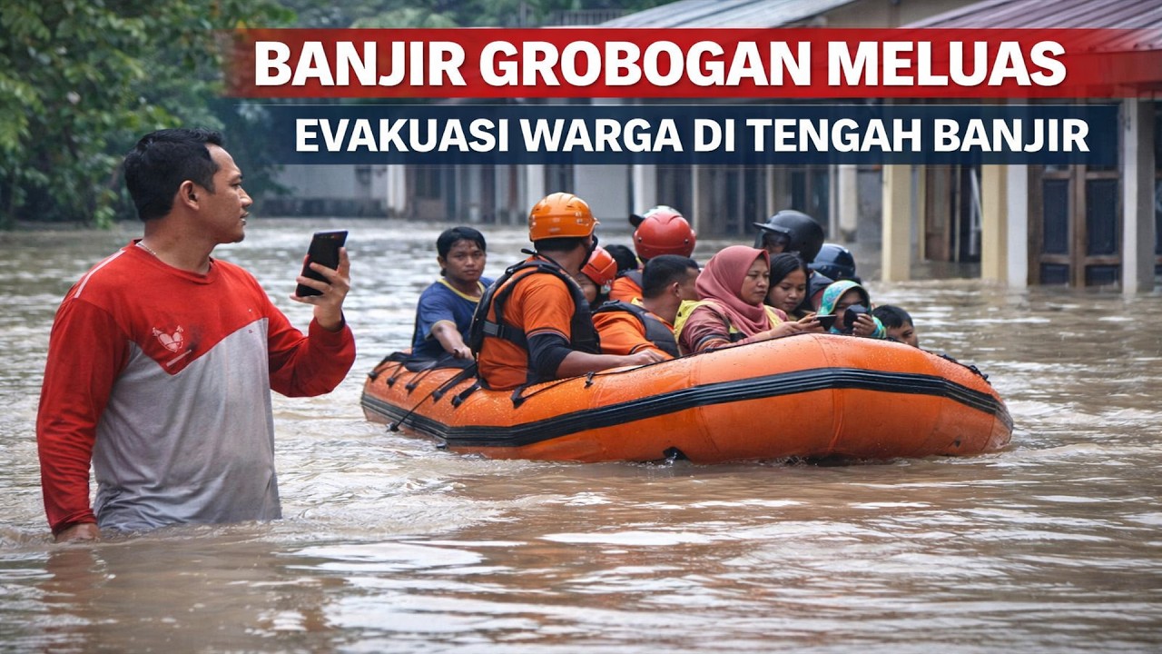 Banjir Grobogan 16 Feb 2026: 14 Desa Terendam, Purwodadi & Permata Hijau Paling Parah