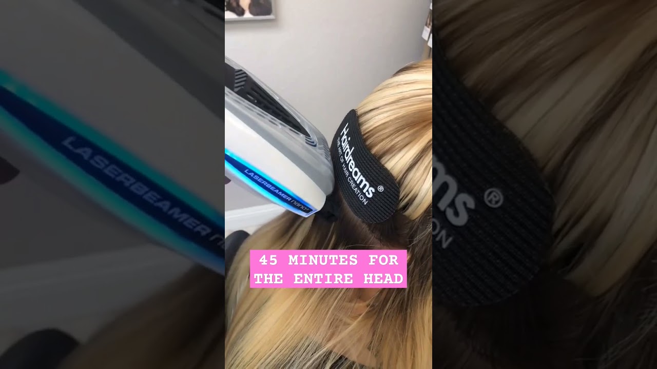 The Laserbeamer Nano speeds up application time by applying extensions automatically #hair #haircare