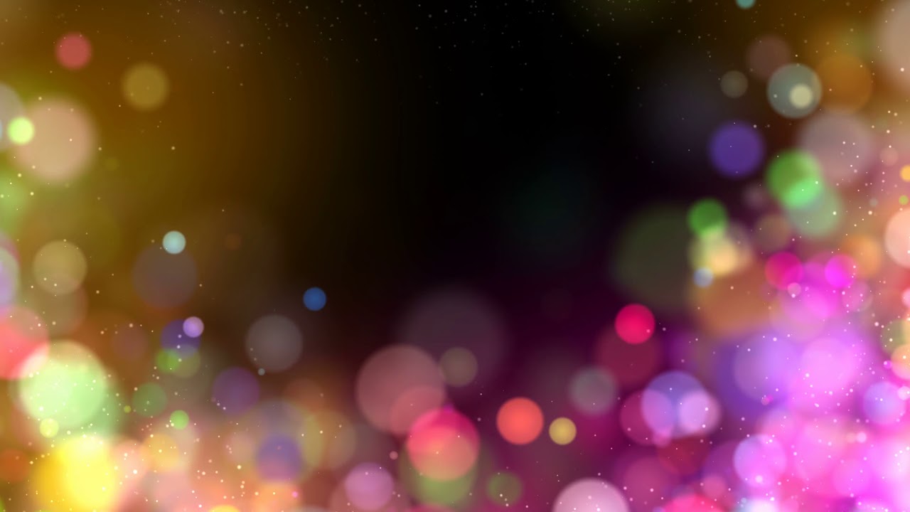 Looped  Particles Background Bokeh Lights Colorful Glitter Free 4K Video Footage Motion Graphic VJ