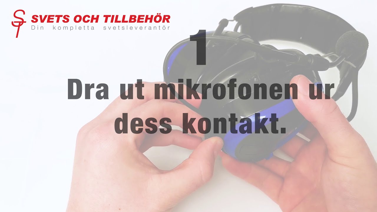 Peltor - Mikrofonkontakt byte