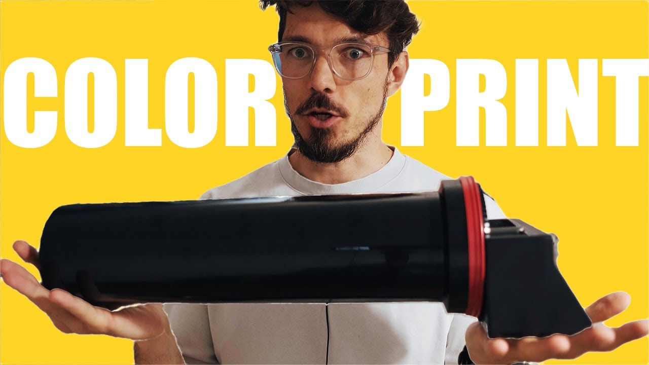 Minimalistic darkroom setup for color print session | AGO film processor and Intrepid Enlarger