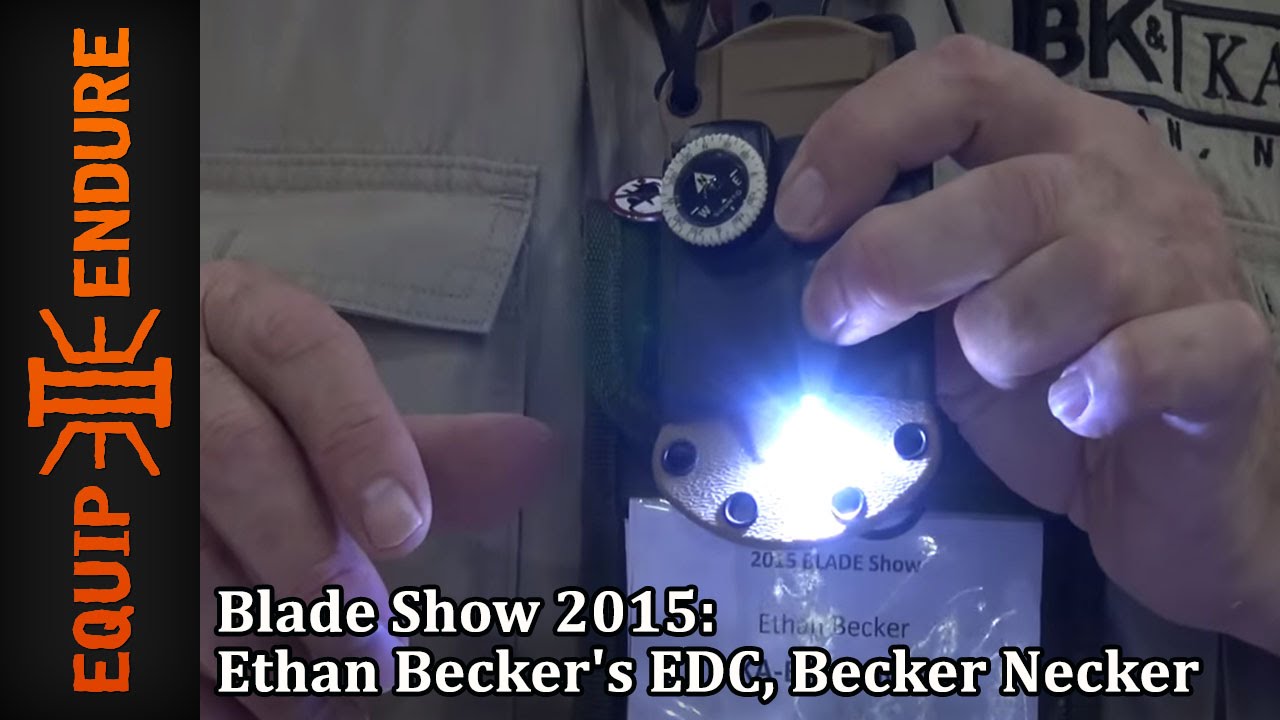 Ethan Becker's EDC, Becker Necker at Blade Show 2015 Coverage, by Equip 2 Endure YouTube Cut