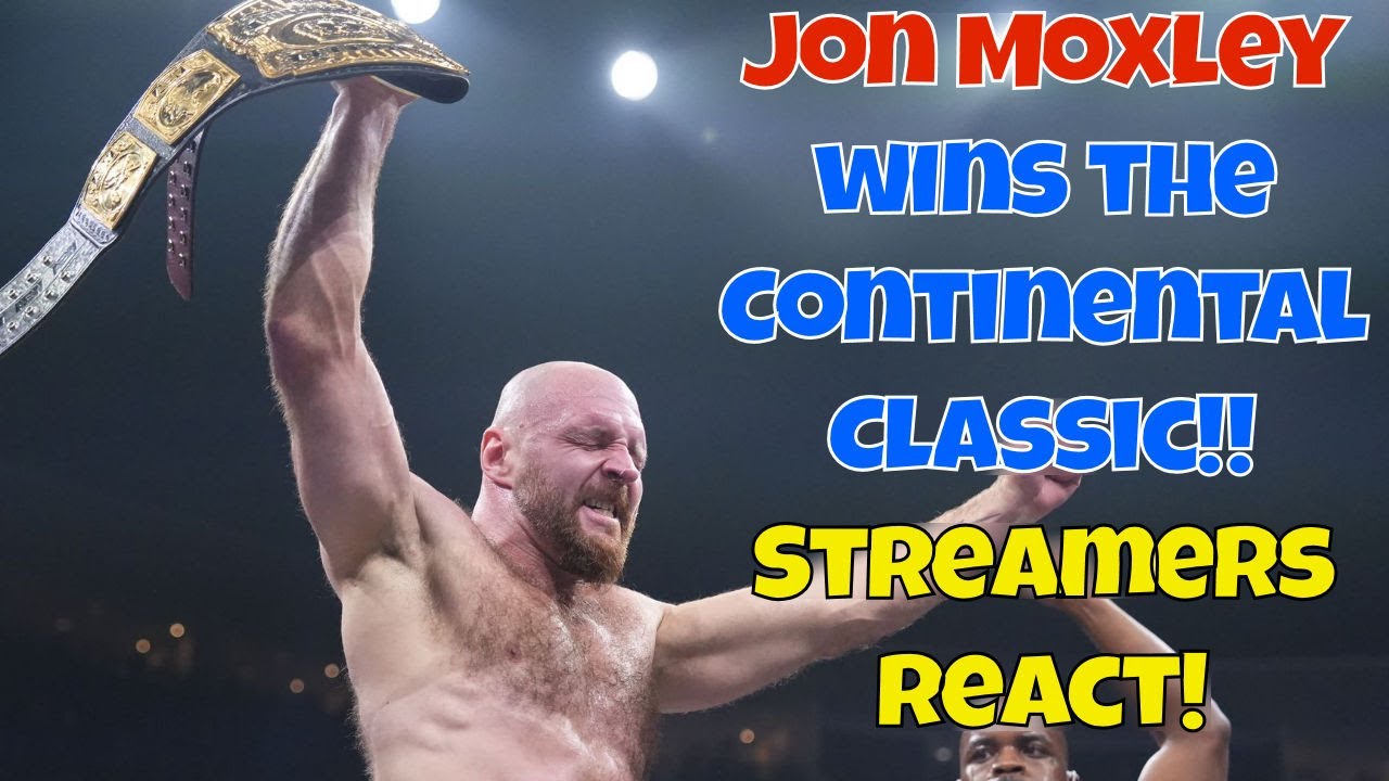 Реакция стримеров! Джон Моксли побеждает в Continental Classic на Worlds End! #aew #ppv #wrestling