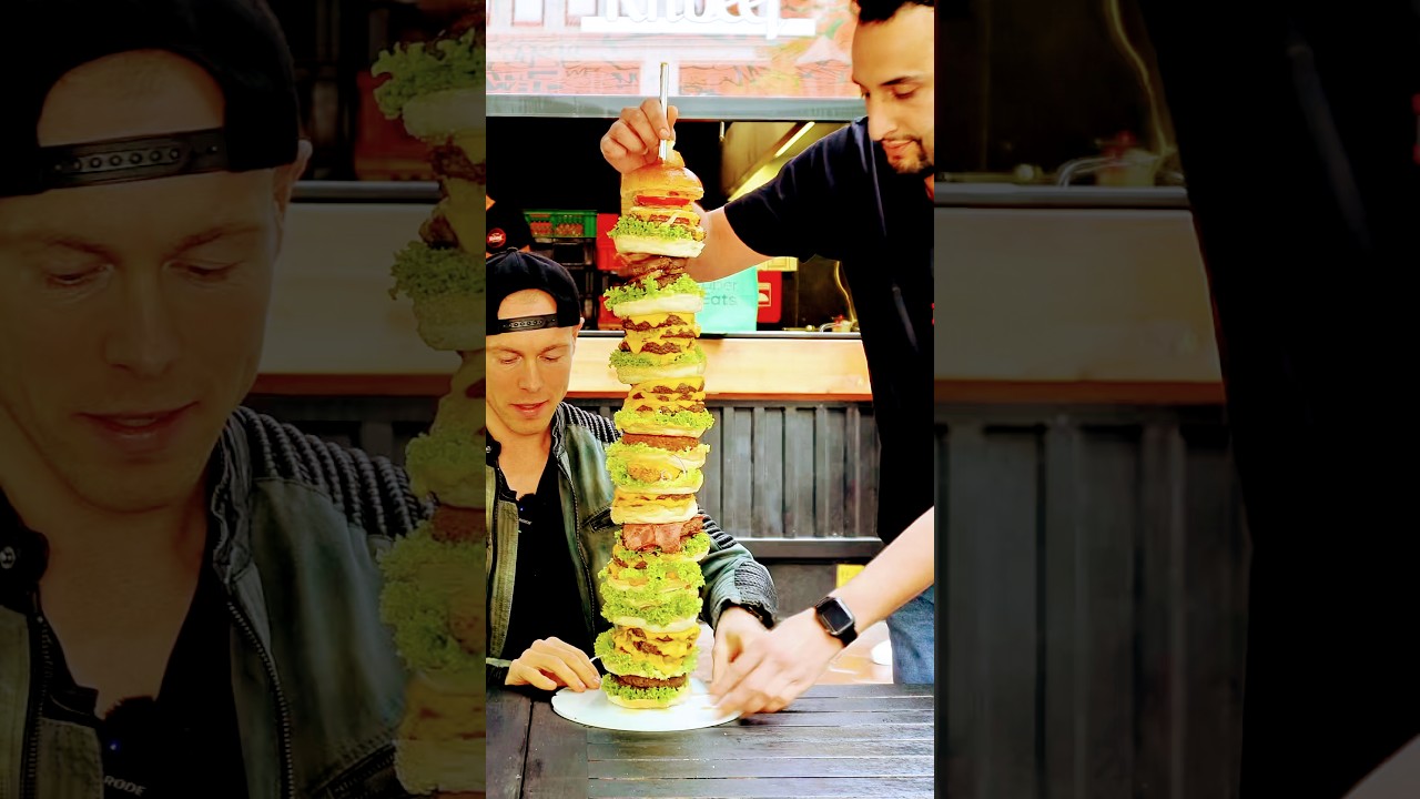 H&ouml;chster Burger Deutschlands? Der Wahnsinnige Burj Khalifa #Burger | #BigMeatsFood