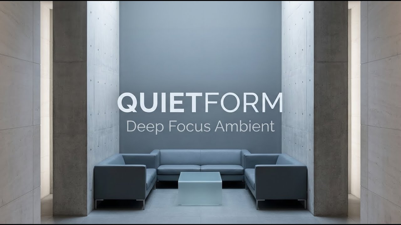 QUIETFORM — Deep Focus Ambient for Study & Work (2 Hours) | Focus Still